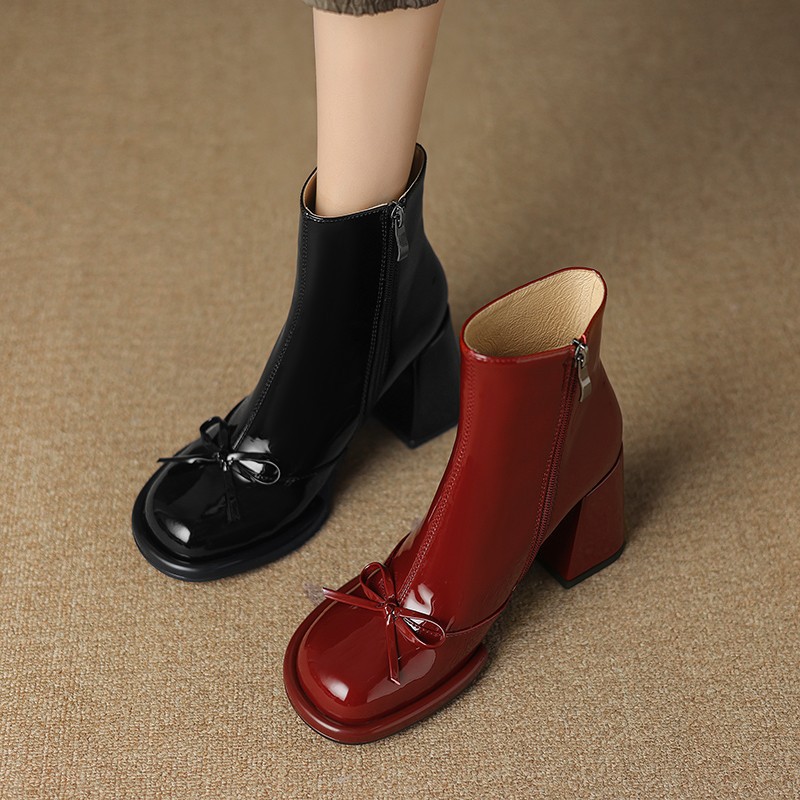 Women'S Shoes Trending 2025 - Sepatu Bot Pergelangan Kaki Gotik Hak