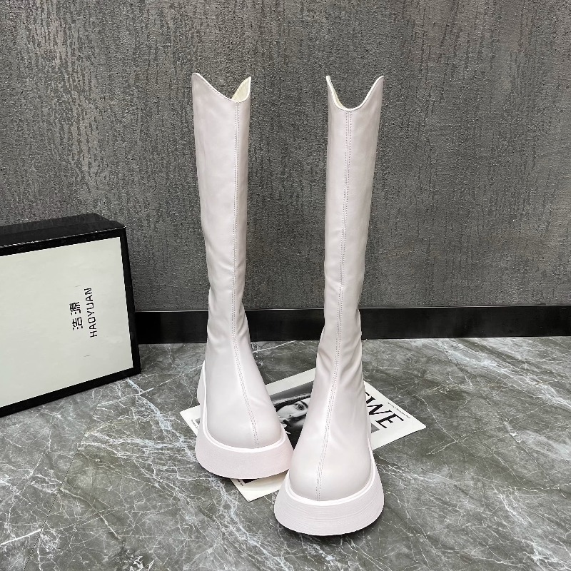 Knee High Boots Women - Sepatu Bot Tinggi Wanita Model Platform