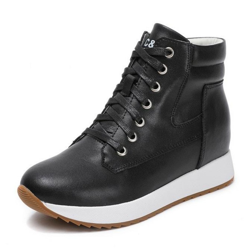 Wedge Heeled Sneaker - Sepatu Bot Pergelangan Kaki Wanita Kulit