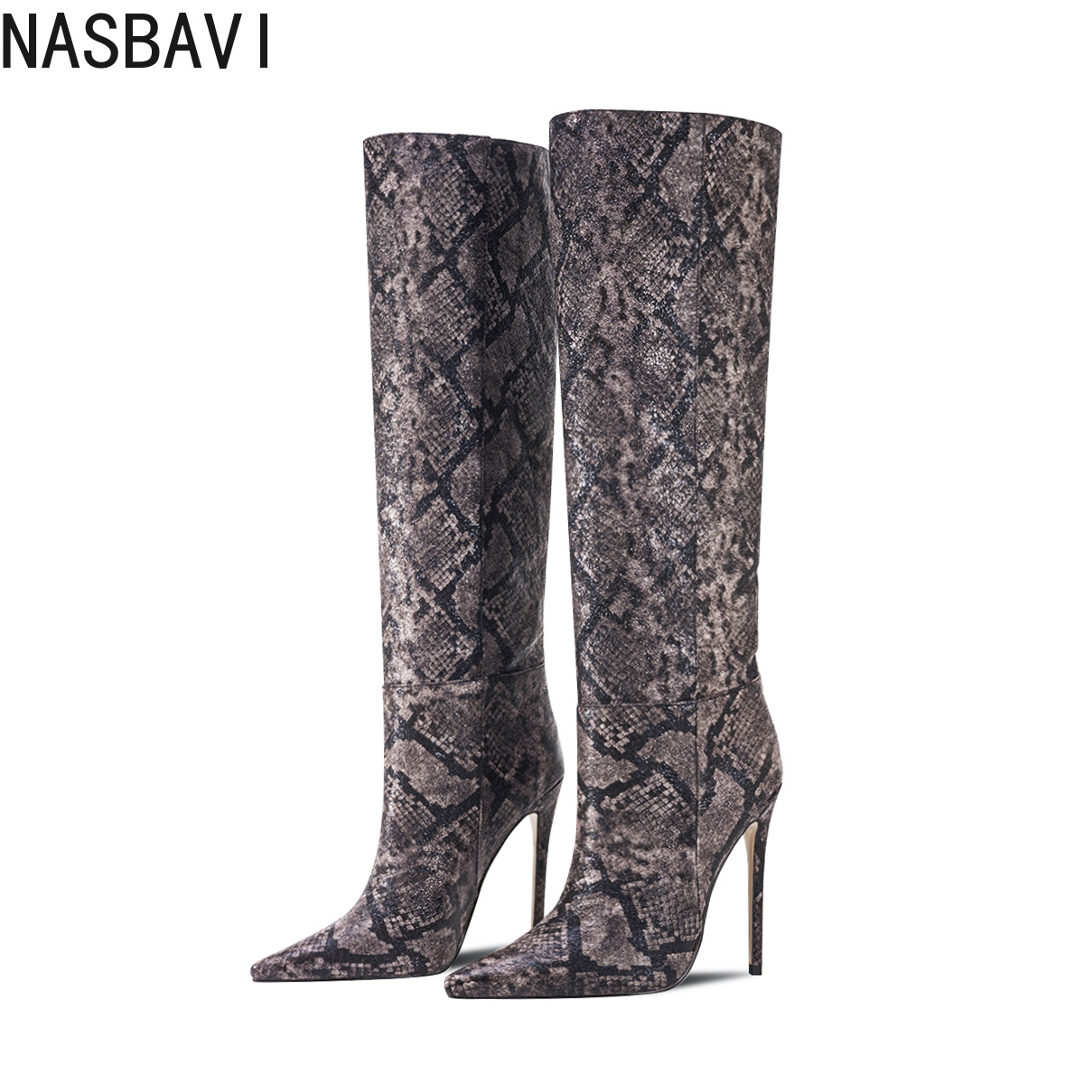 Zip Up Boots Short - Sepatu Bot Setinggi Lutut Wanita Motif