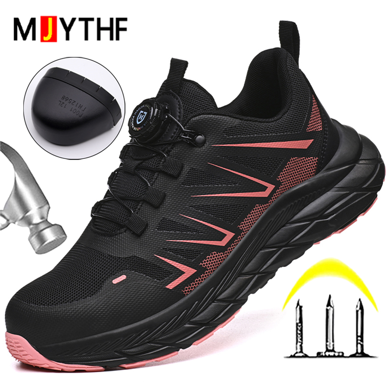 Mesh Sneaker Women - Sepatu Safety Wanita Model Rotate Button,