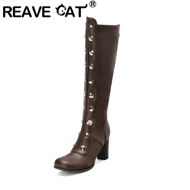 Zip Up Boots Short - Sepatu Boots Wanita REAVE CAT Setengah