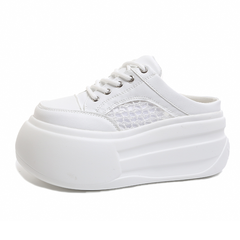 Wedge Heeled Sneaker - Sepatu Hak Tinggi 7CM Wanita, Sandal