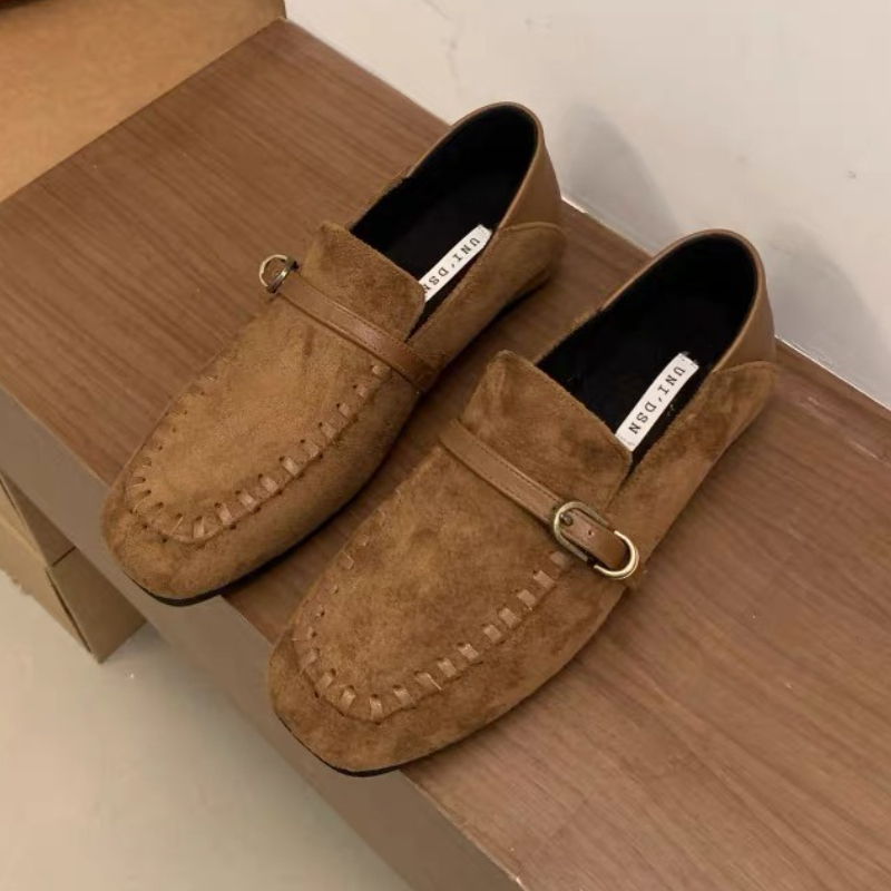 Women Shoes Brands - Sepatu Flat Wanita Model Kotak Bahan