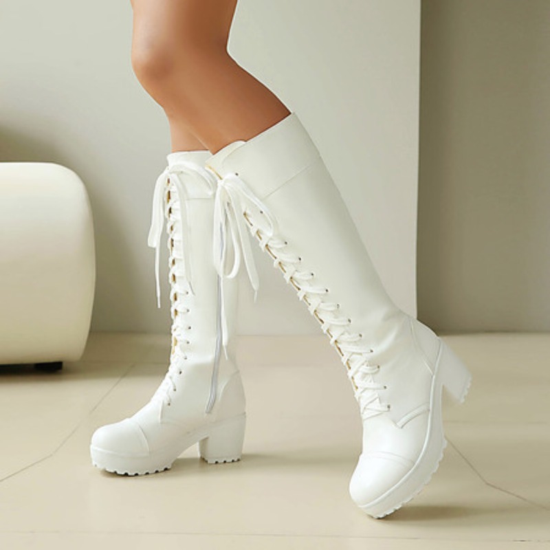 Zip Up Boots Short - Sepatu Bot Tempur Wanita Setinggi Lutut