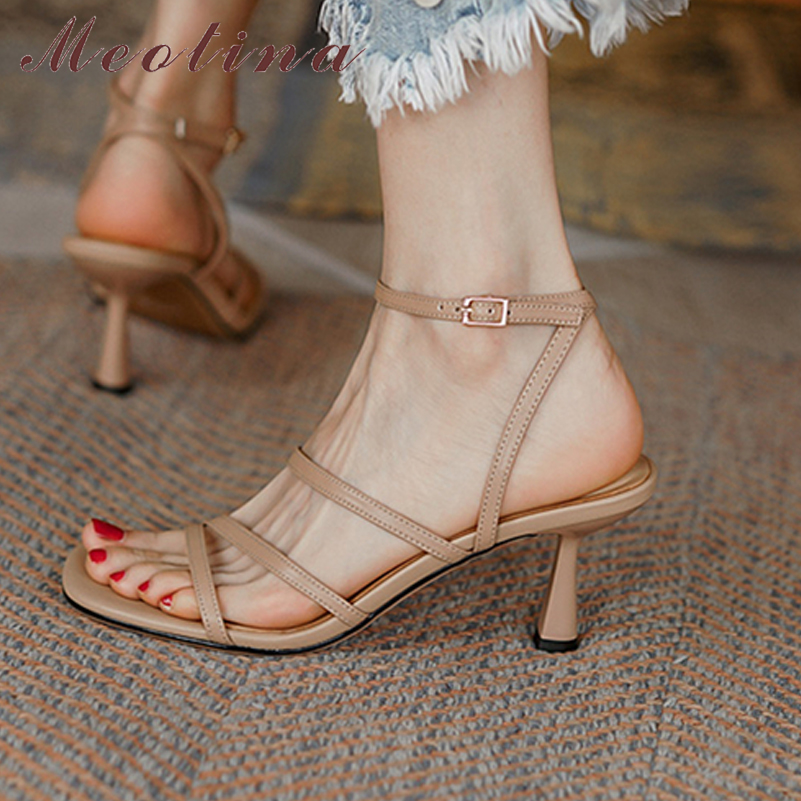 Women'S Shoes Size 40 In Us - Meotina sandal persegi wanita, sepatu sandal