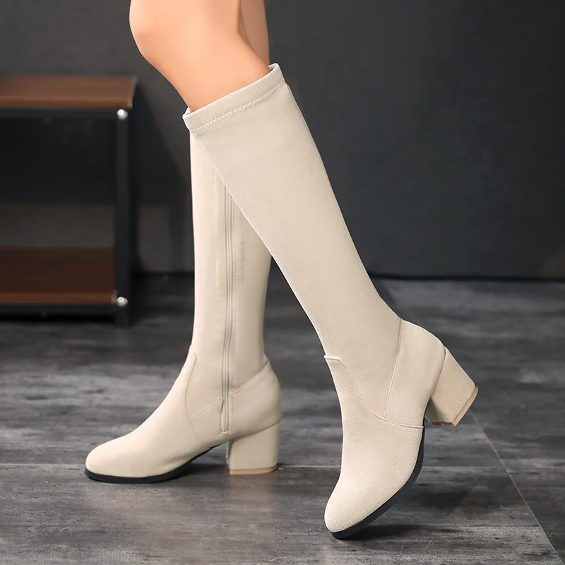Sepatu bot tinggi selutut wani - Zip Up Boots Short ulasan dan harga
