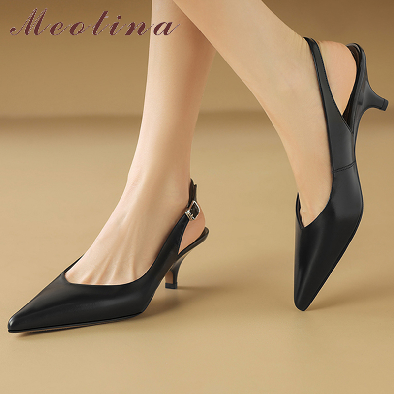 Meotina Sepatu Slingback Kulit - Women'S Shoes Size 40 In Us ulasan dan harga