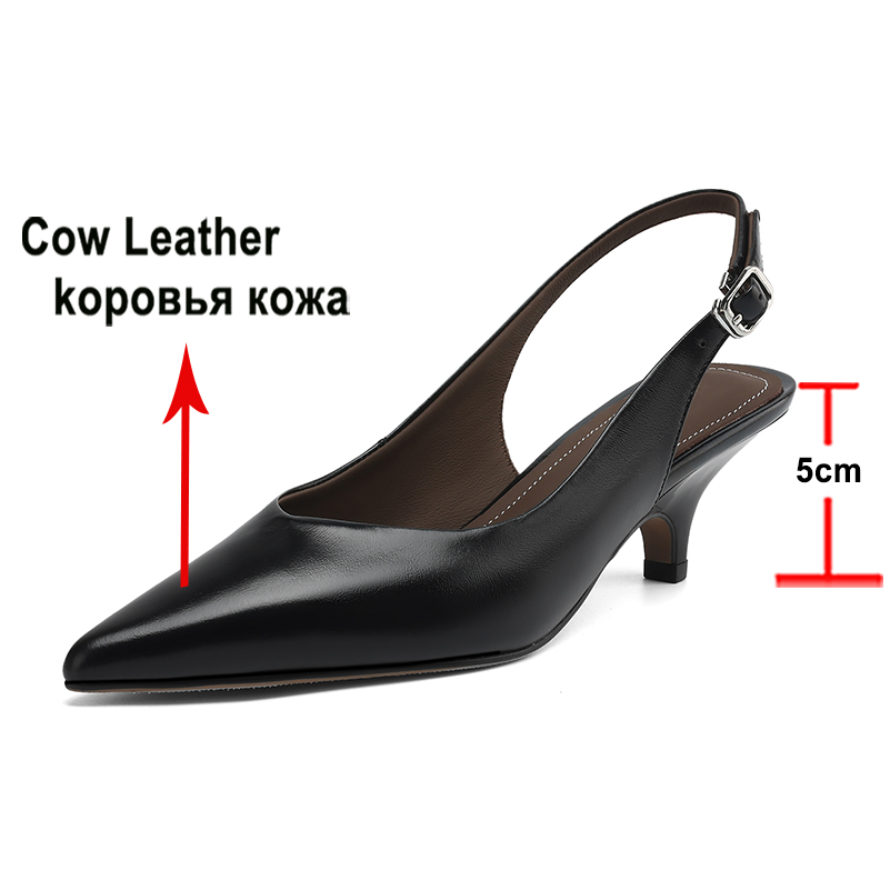 Meotina Sepatu Slingback Kulit - Women'S Shoes Size 40 In Us ulasan dan harga