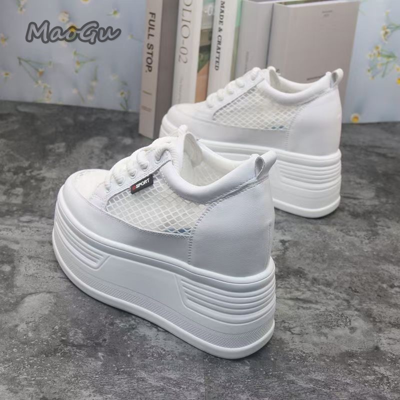 Tenis De Mujer Sepatu Platform - Wedge Heeled Sneaker ulasan dan harga
