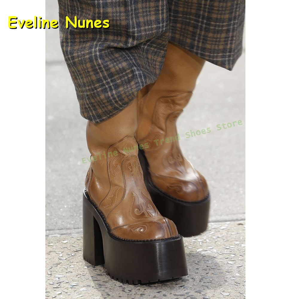 Sepatu Boots Platform Bordir S - Women'S Shoes Trending 2025 ulasan dan harga