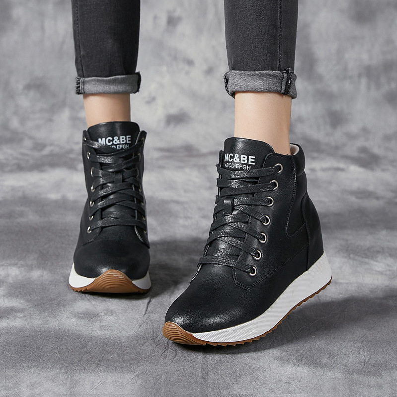 Sepatu Bot Pergelangan Kaki Wa - Wedge Heeled Sneaker ulasan dan harga