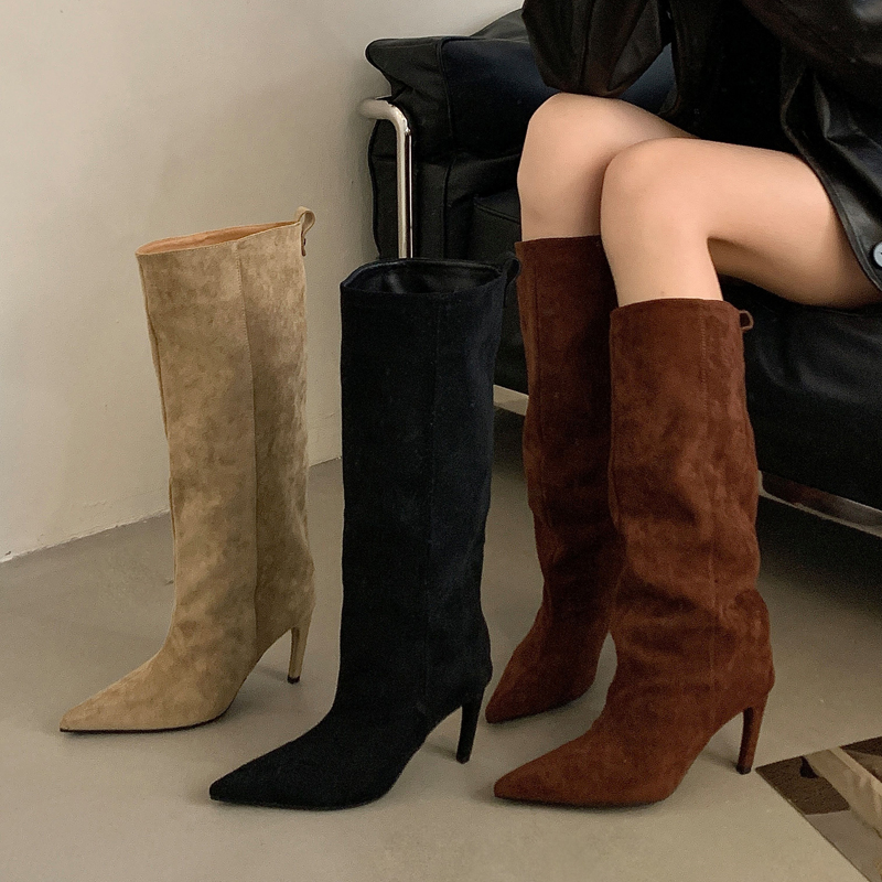 Sepatu Boots Wanita Musim Ding - Knee High Boots Women ulasan dan harga