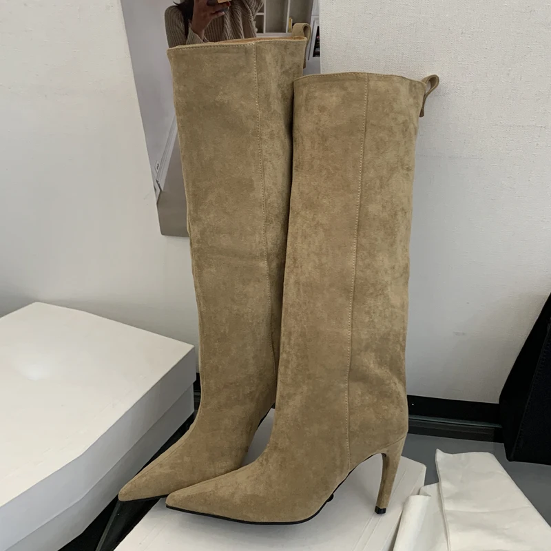 Sepatu Boots Wanita Musim Ding - Knee High Boots Women ulasan dan harga