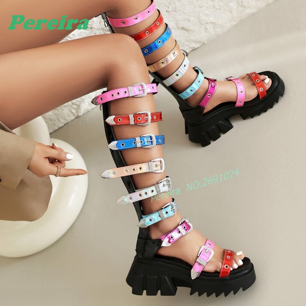 Sandal Gladiator Setinggi Lutu - Knee High Boots Women ulasan dan harga