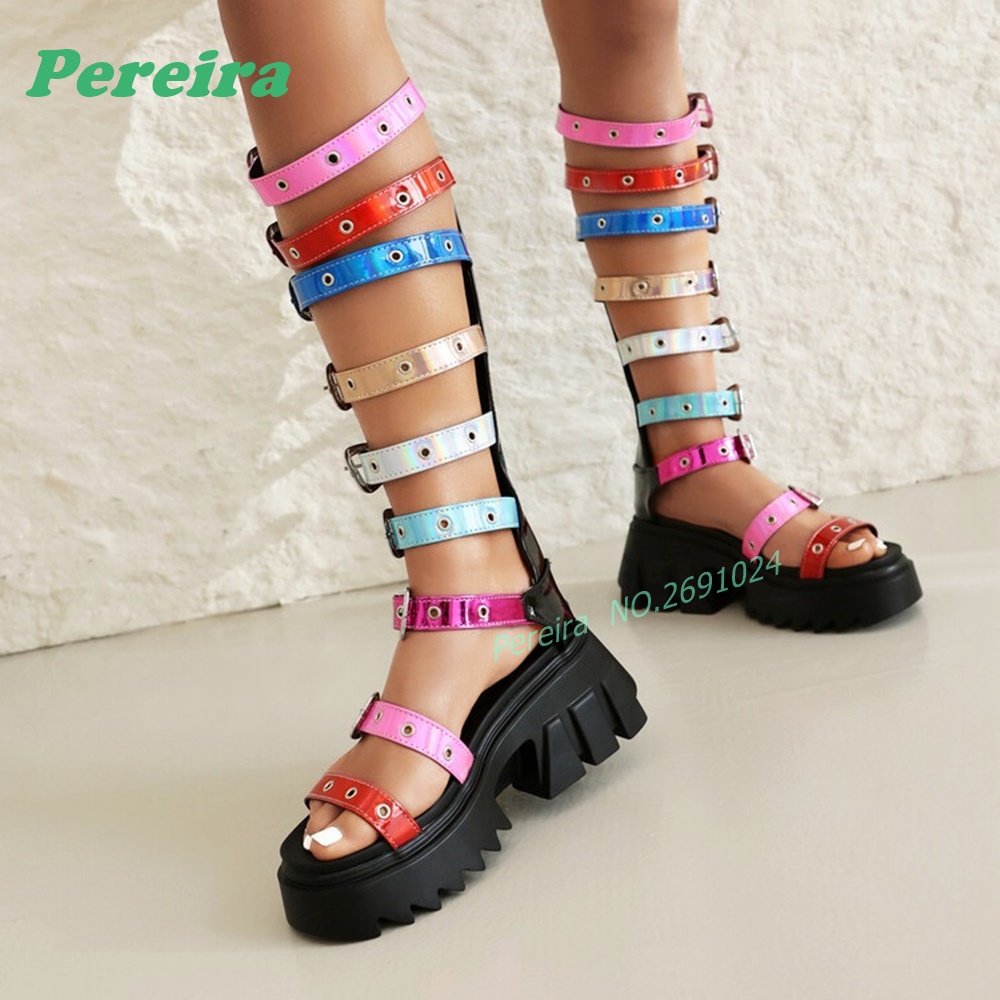 Sandal Gladiator Setinggi Lutu - Knee High Boots Women ulasan dan harga
