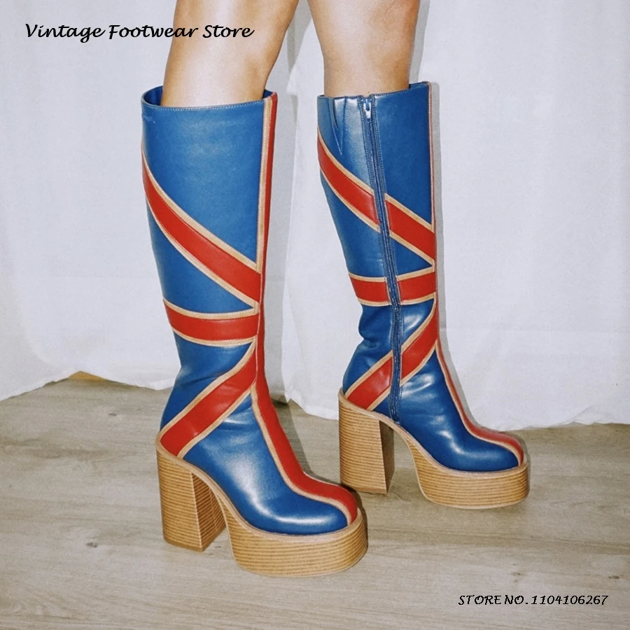 Sepatu Bot Lutut Platform Kuli - Knee High Boots Women ulasan dan harga