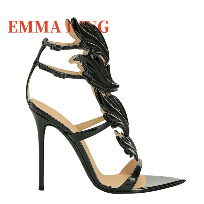 Sandal Hak Tinggi Wanita Berba - Metallic Heel Sandal ulasan dan harga