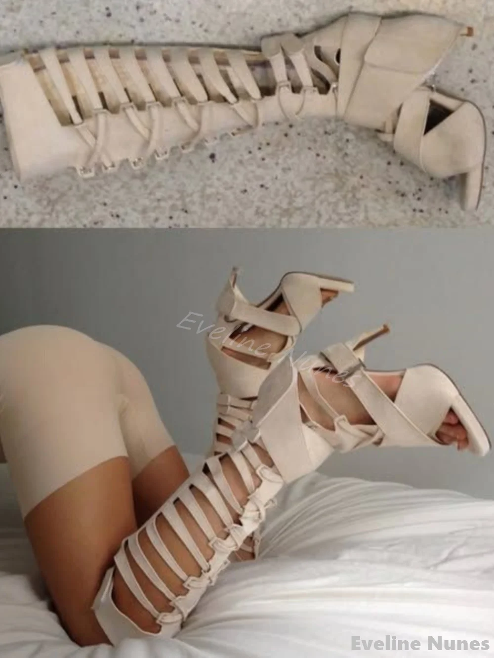 Sandal Setinggi Lutut Wanita B - Knee High Boots Women ulasan dan harga