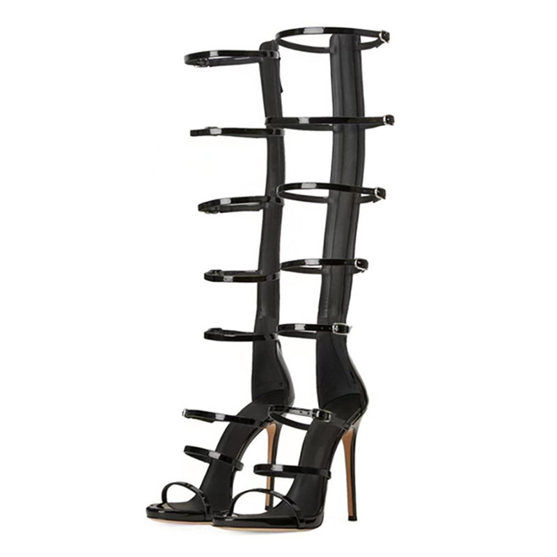 Sepatu Bot Wanita Musim Panas  - Metallic Heel Sandal ulasan dan harga