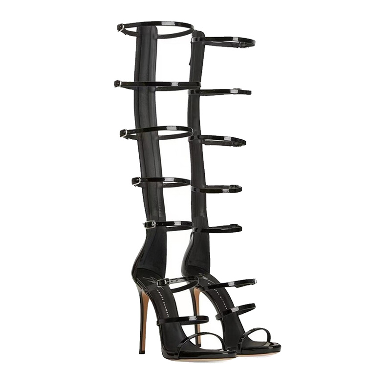 Sepatu Bot Wanita Musim Panas  - Metallic Heel Sandal ulasan dan harga