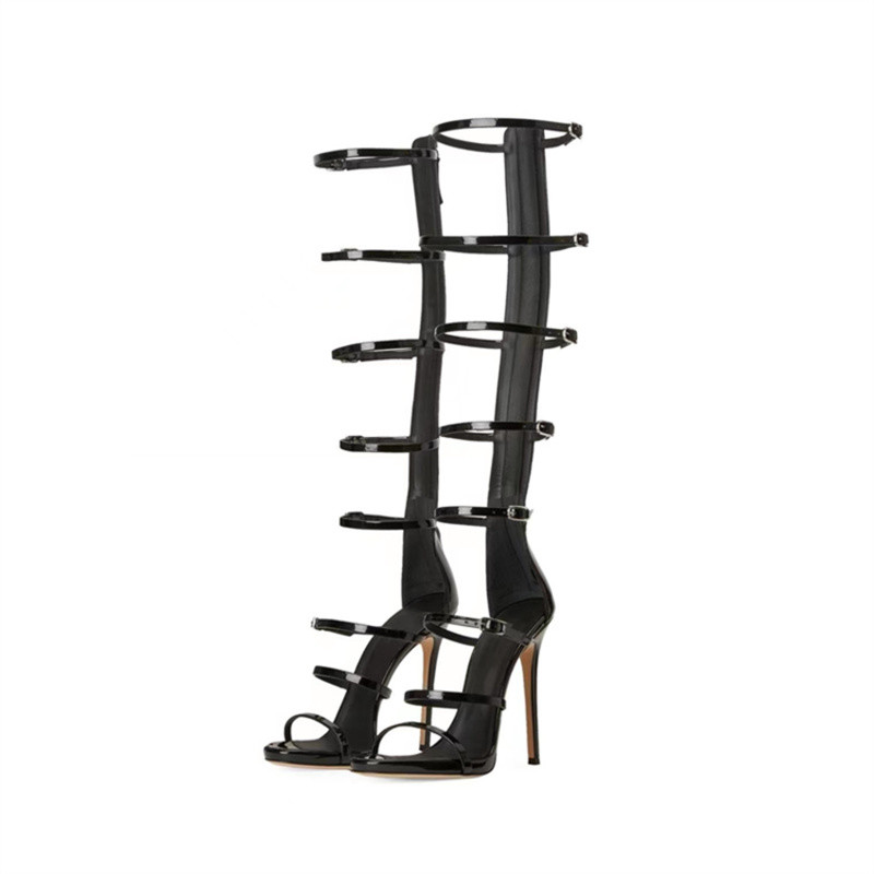 Sepatu Bot Wanita Musim Panas  - Metallic Heel Sandal ulasan dan harga