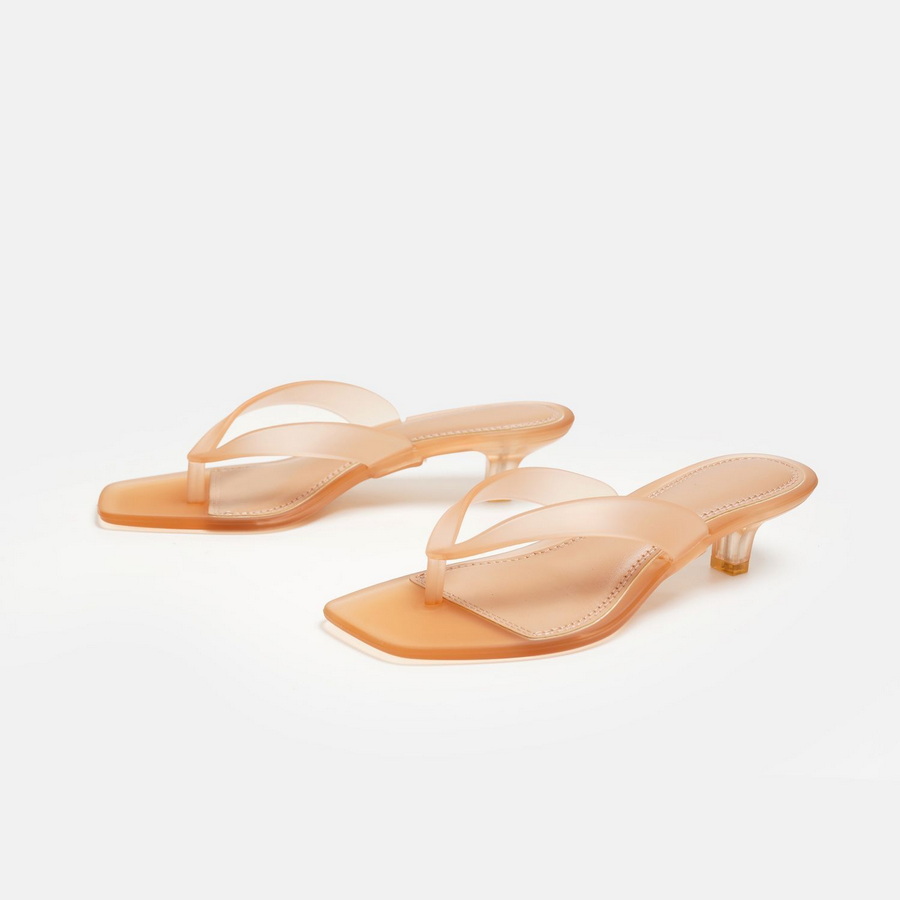Sandal Thong PVC Hijau Zaitun  - Thong Flat Sandal ulasan dan harga
