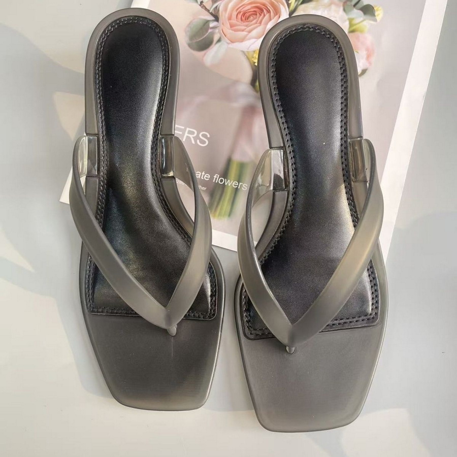 Sandal Thong PVC Hijau Zaitun  - Thong Flat Sandal ulasan dan harga