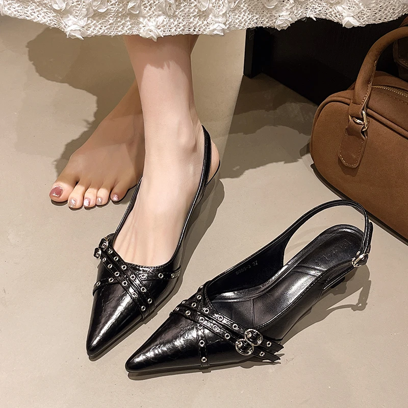 Sandal Ujung Lancip Wanita Bar - Women'S Shoes Trending 2025 ulasan dan harga