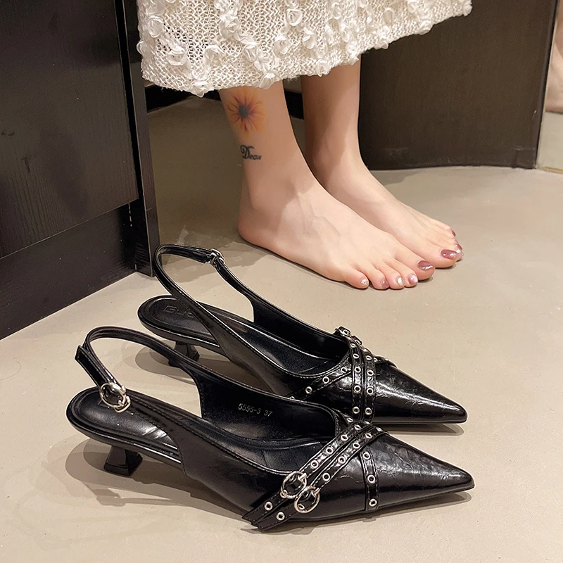 Sandal Ujung Lancip Wanita Bar - Women'S Shoes Trending 2025 ulasan dan harga