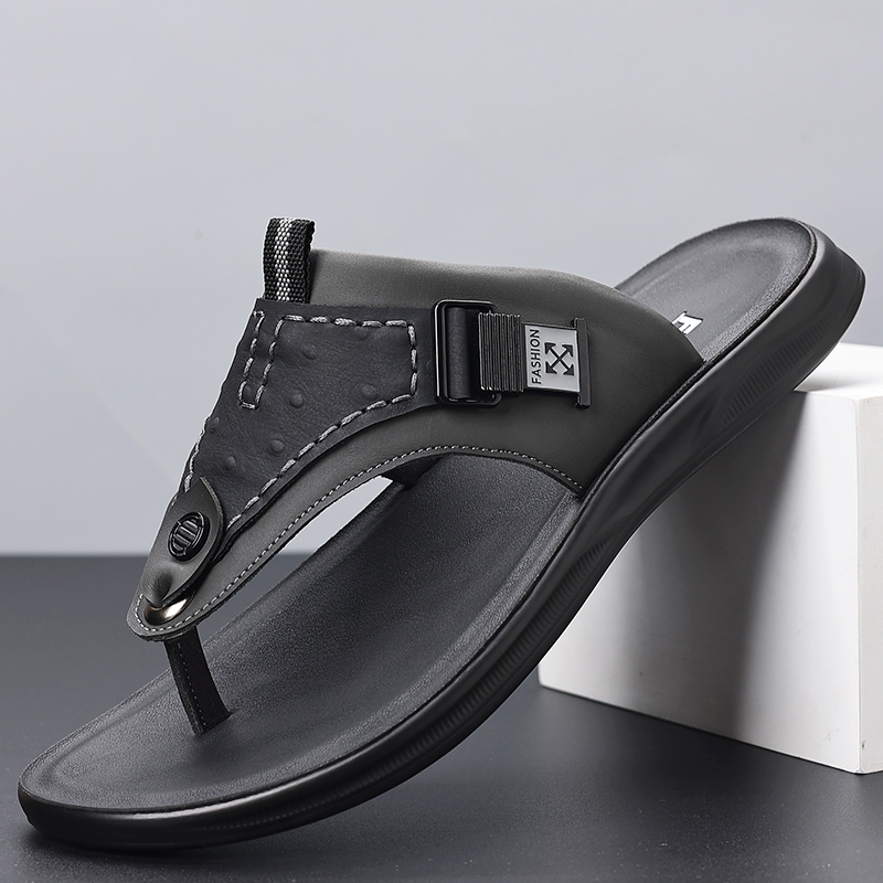 Sandal Jepit Pria dengan Gespe - Thong Flat Sandal ulasan dan harga