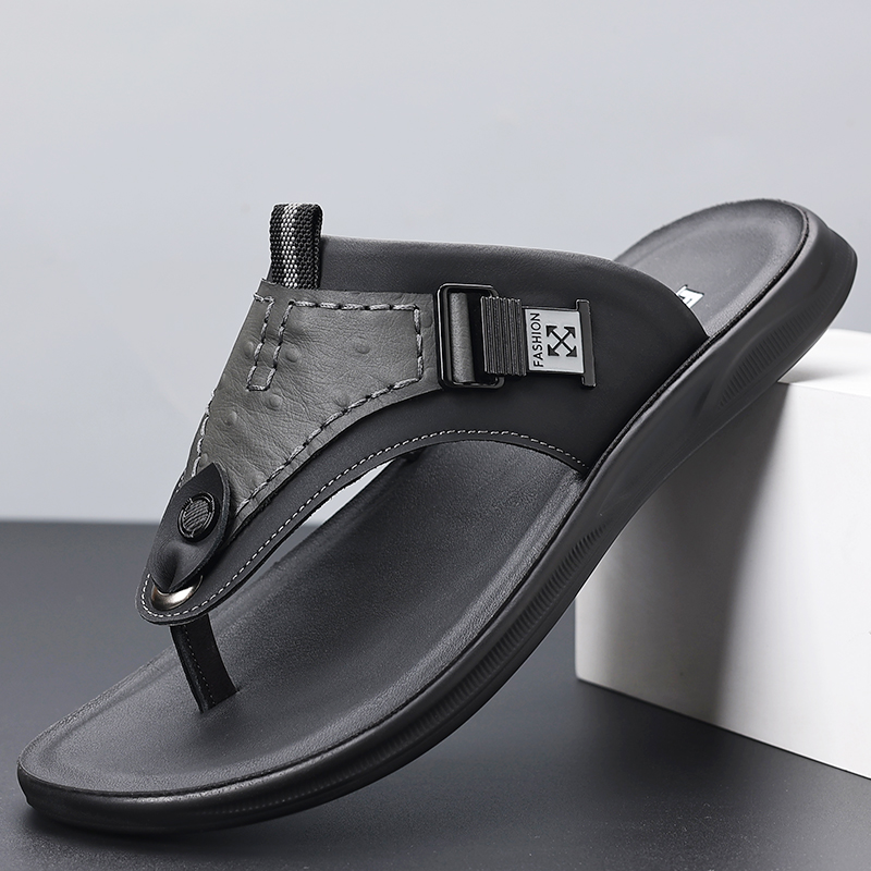 Sandal Jepit Pria dengan Gespe - Thong Flat Sandal ulasan dan harga