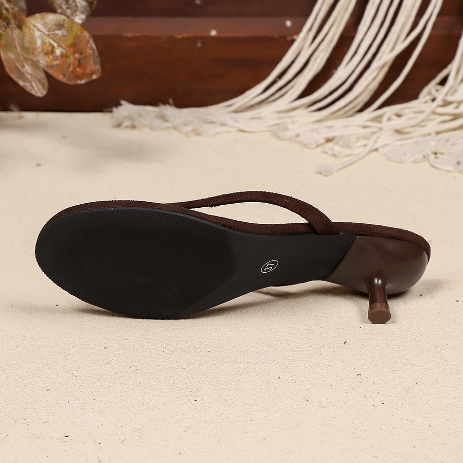Sandal Thong Hak Tinggi Suede  - Thong Flat Sandal ulasan dan harga