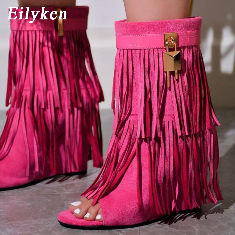 Eilyken Sandal Sepatu Bot Wedg - Wedge Heeled Sneaker ulasan dan harga